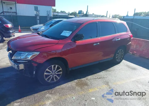 2016 Nissan Pathfinder S z USA, uszkodzony, nr VIN 5N1AR2MM7GC605785